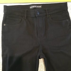 SOLD -Express black distressed denim